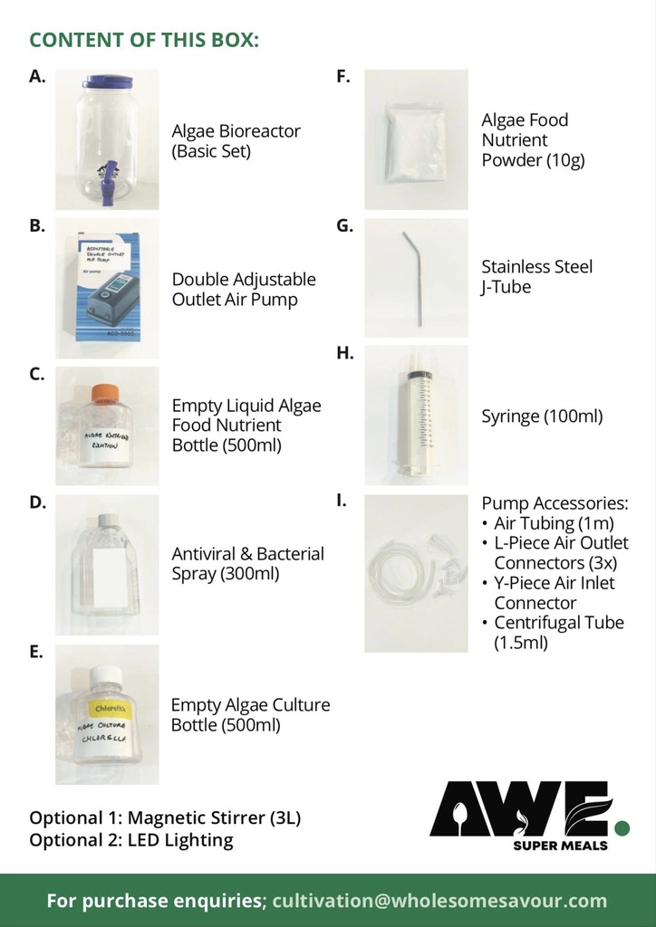 AWE Algae Home Cultivation Kit